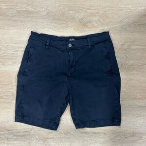 Heritage Blue Flat Front Shorts Classic Style